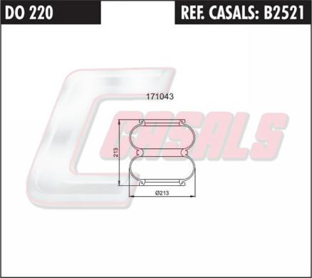 Casals B2521 - Körük, pnevmatik asqı furqanavto.az