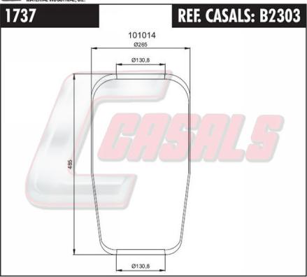 Casals B2303 - Körük, pnevmatik asqı furqanavto.az