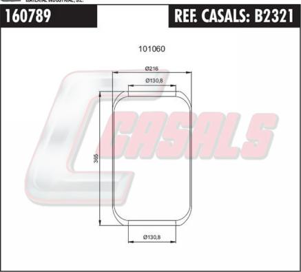 Casals B2321 - Körük, pnevmatik asqı furqanavto.az