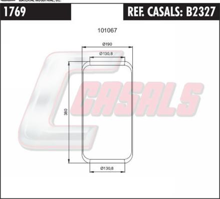 Casals B2327 - Körük, pnevmatik asqı furqanavto.az