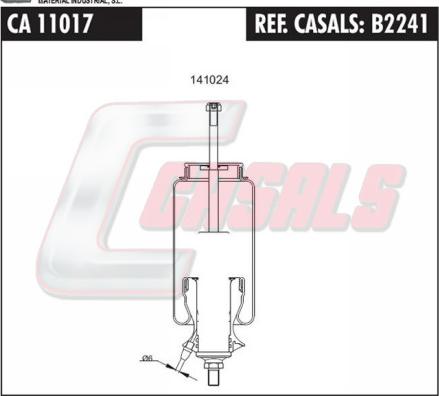 Casals B2241 - Körük, sürücü kabininin asması furqanavto.az