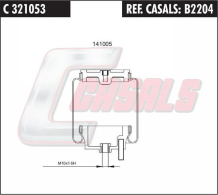 Casals B2204 - Körük, sürücü kabininin asması furqanavto.az