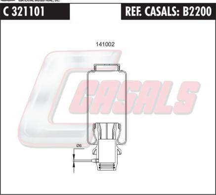 Casals B2200 - Amortizator, kabin asması furqanavto.az