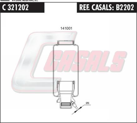 Casals B2202 - Körük, sürücü kabininin asması furqanavto.az