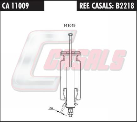 Casals B2218 - Körük, sürücü kabininin asması furqanavto.az