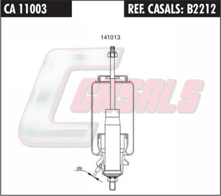 Casals B2212 - Amortizator, kabin asması furqanavto.az