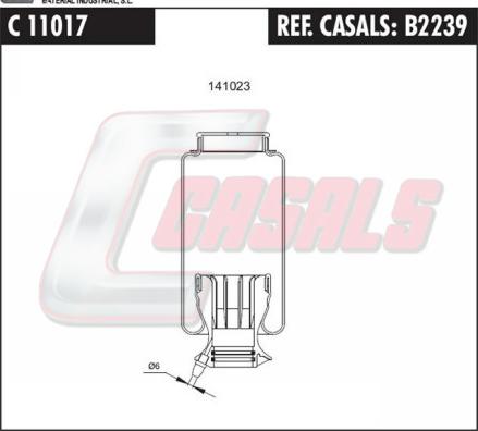 Casals B2239 - Körük, sürücü kabininin asması furqanavto.az