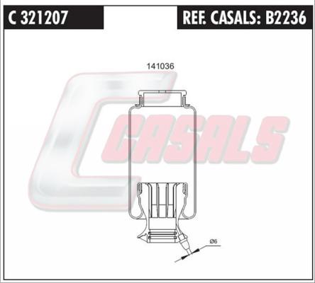 Casals B2236 - Körük, sürücü kabininin asması furqanavto.az