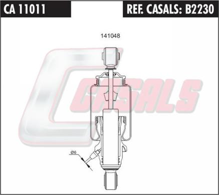 Casals B2230 - Amortizator, kabin asması furqanavto.az