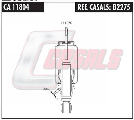 Casals B2275 - Körük, sürücü kabininin asması furqanavto.az