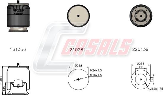 Casals B2709 - Körük, pnevmatik asqı furqanavto.az