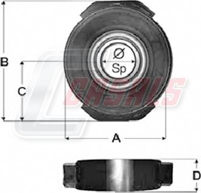 Casals ST90 - Dirək valının mərkəzi rulman dəstəyi furqanavto.az