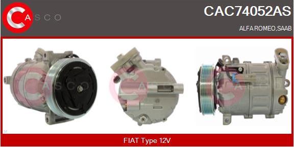Casco CAC74052AS - Kompressor, kondisioner furqanavto.az
