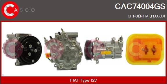 Casco CAC74004GS - Kompressor, kondisioner furqanavto.az