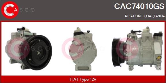 Casco CAC74010GS - Kompressor, kondisioner furqanavto.az