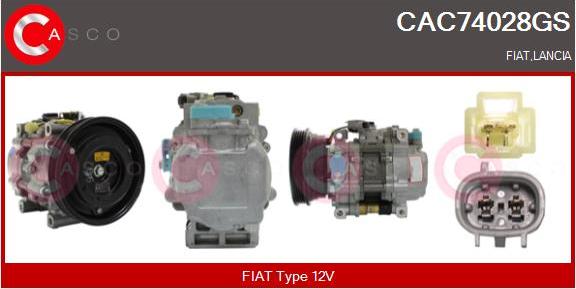 Casco CAC74028GS - Kompressor, kondisioner furqanavto.az