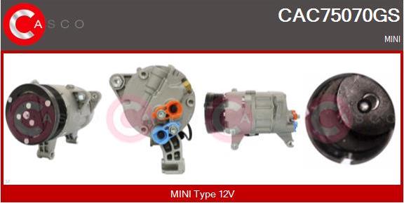 Casco CAC75070GS - Kompressor, kondisioner furqanavto.az
