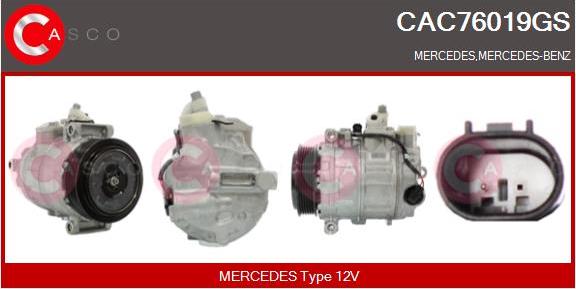 Casco CAC76019GS - Kompressor, kondisioner furqanavto.az