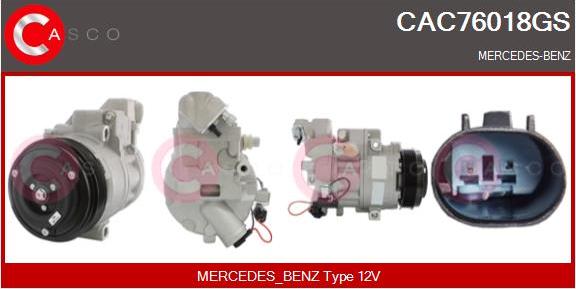 Casco CAC76018GS - Kompressor, kondisioner furqanavto.az