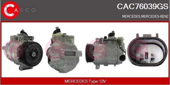 Casco CAC76039GS - Kompressor, kondisioner furqanavto.az