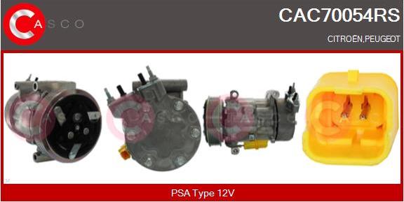 Casco CAC70054RS - Kompressor, kondisioner furqanavto.az