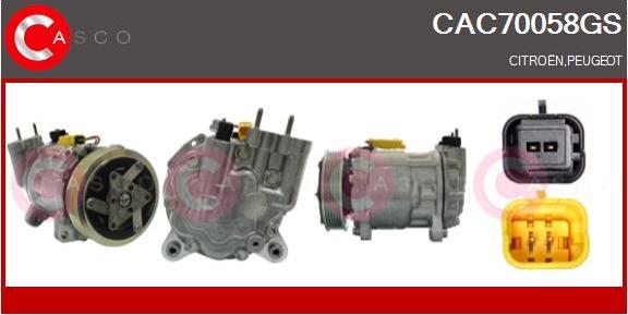 Casco CAC70058GS - Kompressor, kondisioner furqanavto.az