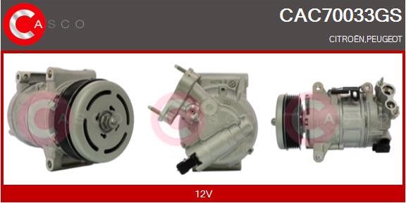 Casco CAC70033GS - Kompressor, kondisioner furqanavto.az