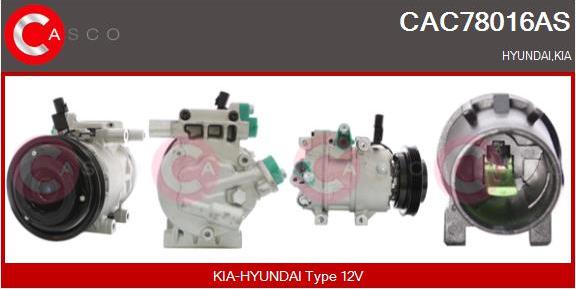 Casco CAC78016AS - Kompressor, kondisioner furqanavto.az
