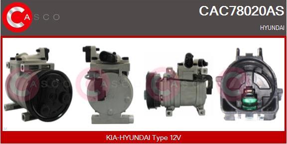 Casco CAC78020AS - Kompressor, kondisioner furqanavto.az