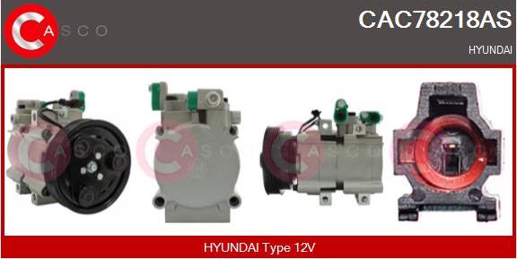 Casco CAC78218AS - Kompressor, kondisioner furqanavto.az