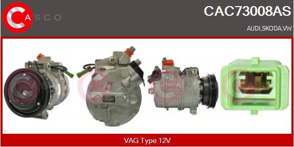 Casco CAC73008AS - Kompressor, kondisioner furqanavto.az