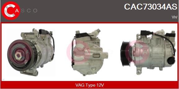 Casco CAC73034AS - Kompressor, kondisioner furqanavto.az