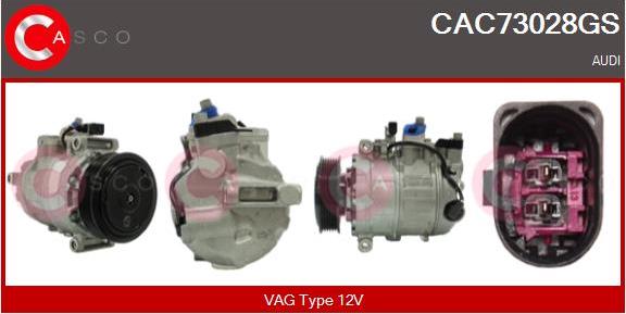 Casco CAC73028GS - Kompressor, kondisioner furqanavto.az