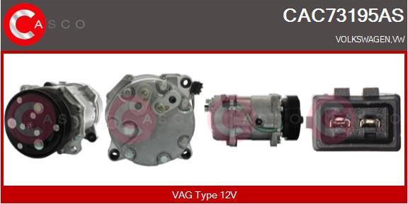 Casco CAC73195AS - Kompressor, kondisioner furqanavto.az