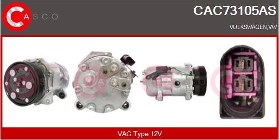 Casco CAC73105AS - Kompressor, kondisioner furqanavto.az
