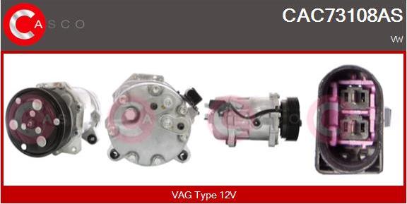 Casco CAC73108AS - Kompressor, kondisioner furqanavto.az