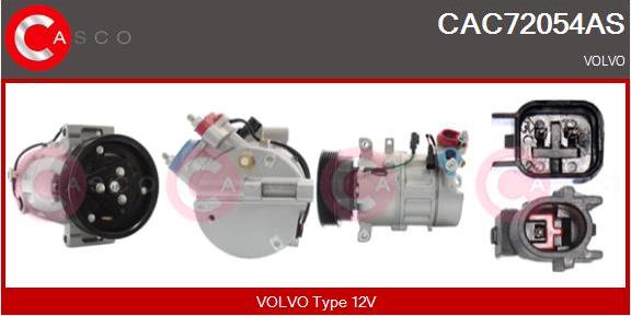 Casco CAC72054AS - Kompressor, kondisioner furqanavto.az