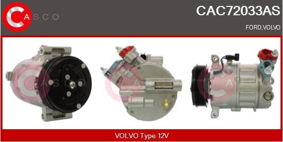 Casco CAC72033AS - Kompressor, kondisioner furqanavto.az