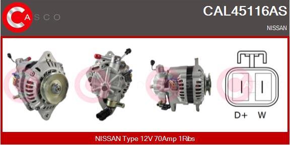 Casco CAL45116AS - Alternator furqanavto.az