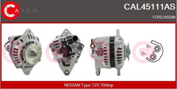 Casco CAL45111AS - Alternator furqanavto.az