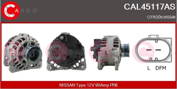 Casco CAL45117AS - Alternator furqanavto.az