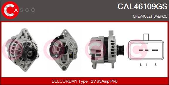 Casco CAL46109GS - Alternator furqanavto.az