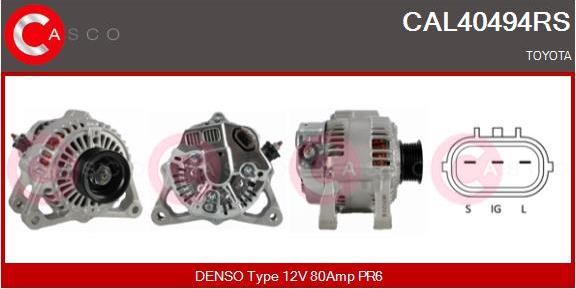 Casco CAL40494RS - Alternator furqanavto.az