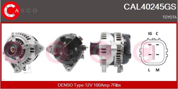Casco CAL40245GS - Alternator furqanavto.az