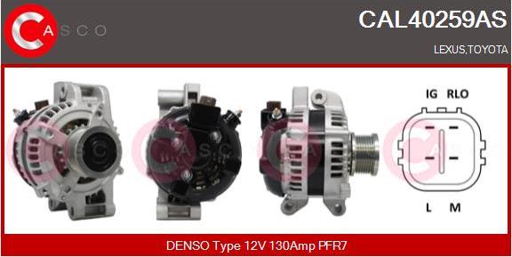 Casco CAL40259AS - Alternator furqanavto.az