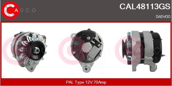 Casco CAL48113GS - Alternator furqanavto.az