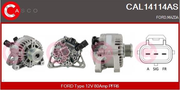 Casco CAL14114AS - Alternator furqanavto.az