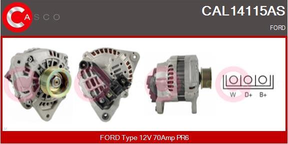 Casco CAL14115AS - Alternator furqanavto.az