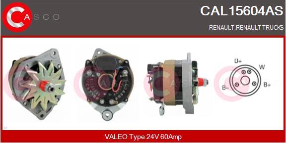 Casco CAL15604AS - Alternator furqanavto.az