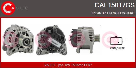 Casco CAL15017GS - Alternator furqanavto.az